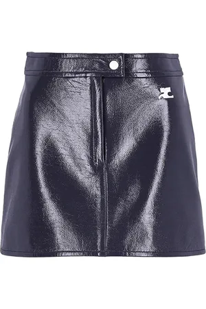 Courrèges Dames, Rokken, Blauw, Maat: S Vinyl