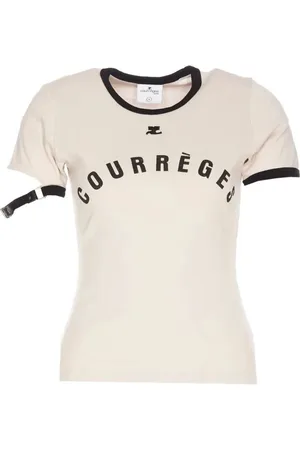 Courrèges Dames, Tops, , Maat: L Katoen