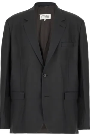 Maison Margiela Heren, Jassen, Blauw, Maat: L Wol