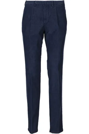 Biagio Santaniello Heren, Broeken, Blauw, Maat: S