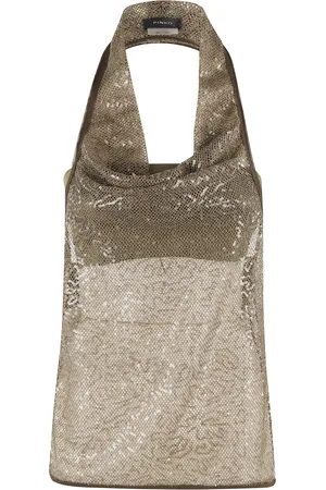 Pinko Dames, Tops, Groen, Maat: XS Polyamide