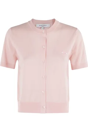Maison Kitsuné Dames, Truien, Roze, Maat: S Wol