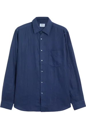 Aspesi Heren, Overhemden, Blauw, Maat: 2XL Linnen
