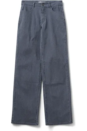 Sofie Schnoor Dames, Broeken, Blauw, Maat: XS Katoen
