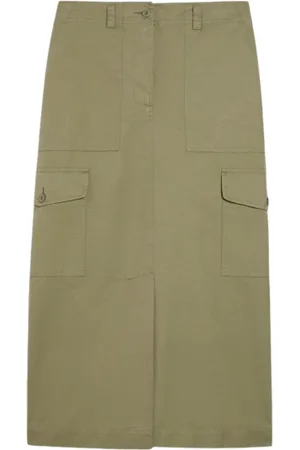 Max Mara Dames, Rokken, Groen, Maat: XS Katoen