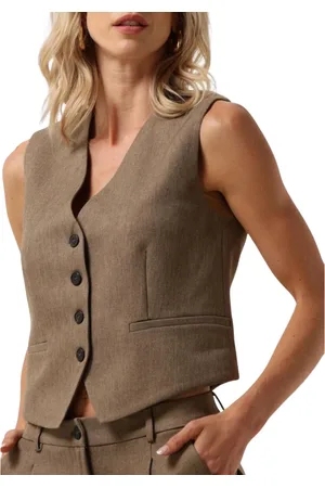 ACCESS FASHION Dames, Jassen, Bruin, Maat: L Poliester