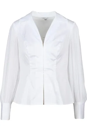 Guess Dames, Blouses & Shirts, Wit, Maat: XS Katoen