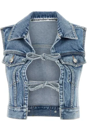 Alexander Wang Dames, Jassen, Blauw, Maat: M Katoen