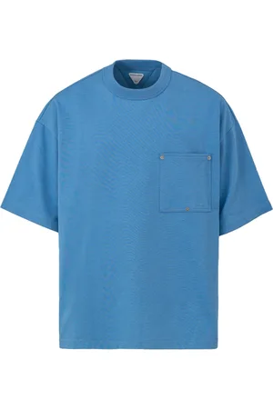 Bottega Veneta Heren, Tops, Blauw, Maat: S Katoen