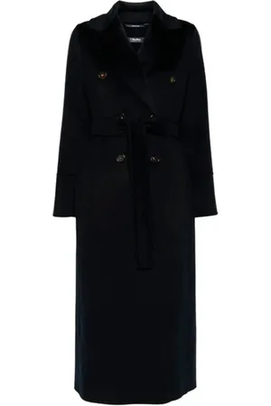 Max Mara Dames, Mantels, Blauw, Maat: XL