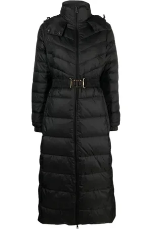 Twin-Set Dames, Mantels, Zwart, Maat: S Nylon