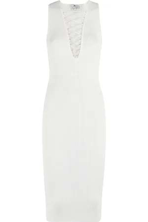 Elisabetta Franchi Dames, Jurken, Wit, Maat: XS