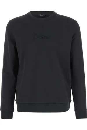 HERNO Heren, Sweatshirts & Hoodies, Blauw, Maat: M Katoen