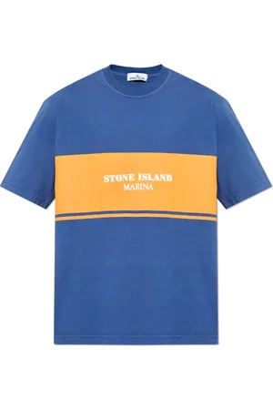Stone Island Heren, Tops, Blauw, Maat: M Katoen
