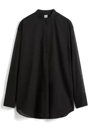 Totême Dames, Blouses & Shirts, Zwart, Maat: S Katoen