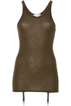 LEMAIRE Dames, Tops, Bruin, Maat: S