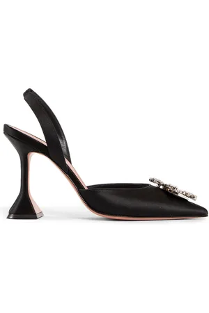 Amina Muaddi Dames, Schoenen, Zwart, Maat: 40 EU