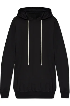 Rick Owens Heren, Sweatshirts & Hoodies, Zwart, Maat: M Katoen