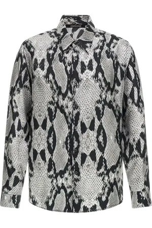 Roberto Cavalli Heren, Overhemden, Zwart, Maat: L