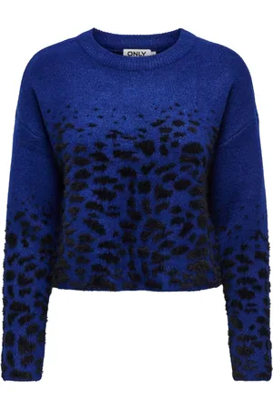 ONLY Dames, Truien, Blauw, Maat: M Nylon