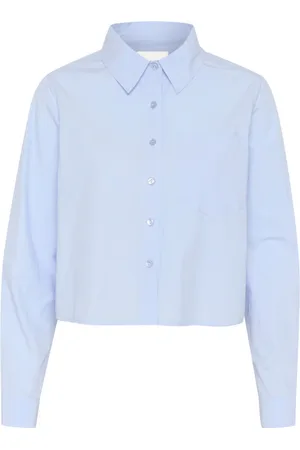 My Essential Wardrobe Dames, Blouses & Shirts, Blauw, Maat: S