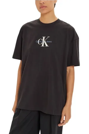 Calvin Klein Dames, Tops, Zwart, Maat: M Katoen