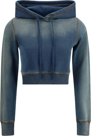 Diesel Dames, Sweatshirts & Hoodies, Blauw, Maat: S Katoen