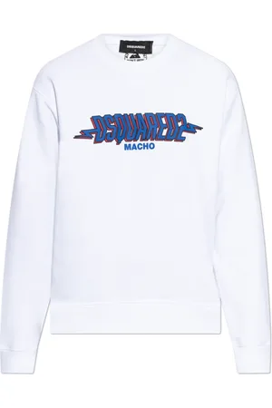 Dsquared2 Heren, Sweatshirts & Hoodies, Wit, Maat: S Katoen