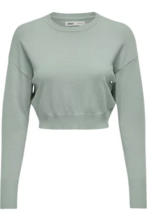 ONLY Dames, Truien, Groen, Maat: M Nylon