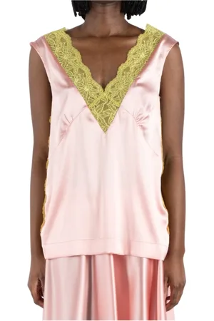 DRIES VAN NOTEN Dames, Tops, Roze, Maat: M Zijde
