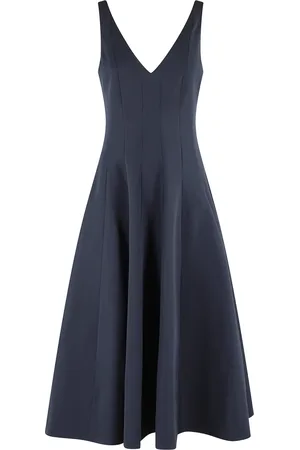 Staud Dames, Jurken, Blauw, Maat: M Katoen