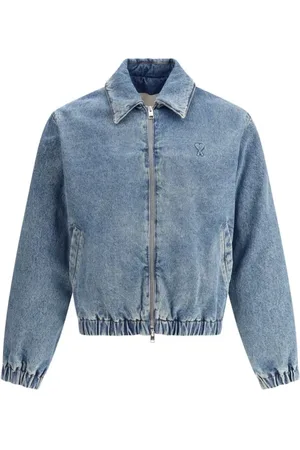 Ami Heren, Jassen, Blauw, Maat: L Denim