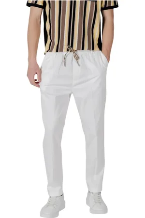 GIANNI LUPO Heren, Broeken, Wit, Maat: XL