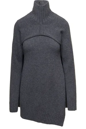 Jil Sander Dames, Truien, Grijs, Maat: M Wol