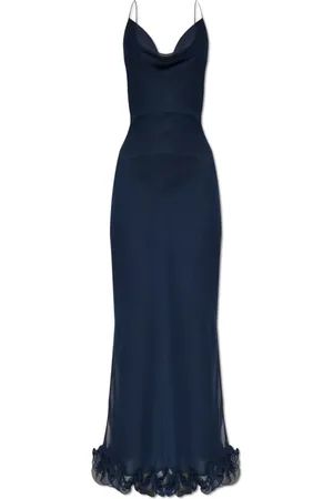 ROTATE Dames, Jurken, Blauw, Maat: M Poliester