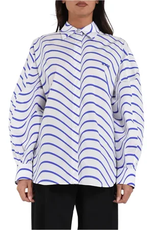 Msgm Dames, Blouses & Shirts, Veelkleurig, Maat: L Katoen