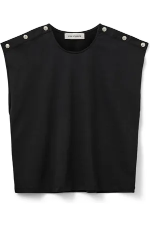Sofie Schnoor Dames, Tops, Zwart, Maat: S