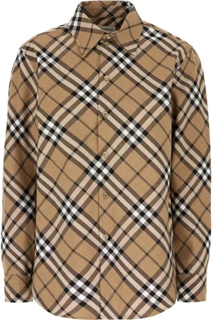Burberry Dames, Blouses & Shirts, Bruin, Maat: XS Wol