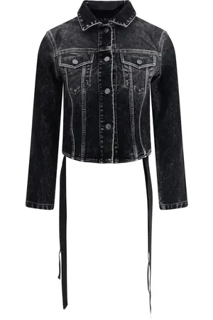 Balenciaga Dames, Jassen, Zwart, Maat: XS Denim