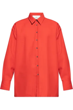 Ami Heren, Overhemden, Rood, Maat: S Wol