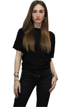 Liu Jo Dames, Tops, Zwart, Maat: XS Viscose