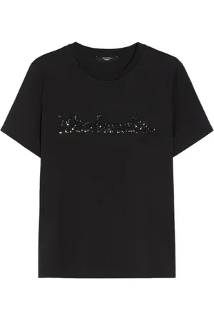 Max Mara Dames, Tops, Zwart, Maat: XS Katoen