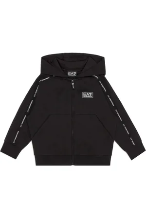 EA7 Heren, Sweatshirts & Hoodies, Zwart, Maat: S