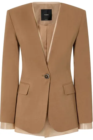 Pinko Dames, Jassen, Bruin, Maat: M Linnen