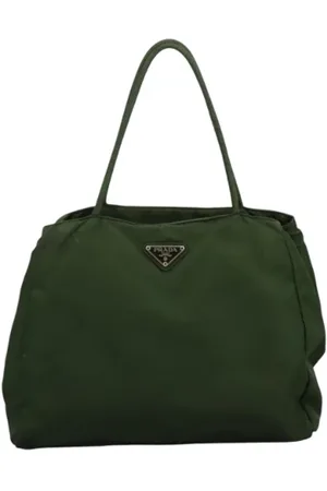 Prada Dames, Pre-owned, Groen, Maat: ONE Size Synthetisch