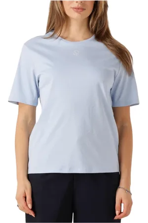 Moss Copenhagen Dames, Tops, Blauw, Maat: S/M Katoen