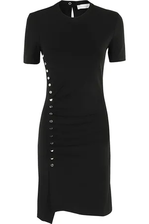 Paco rabanne Dames, Jurken, Zwart, Maat: 2XS Zijde