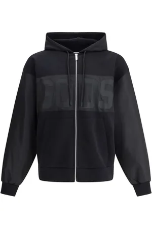 GCDS Heren, Sweatshirts & Hoodies, Zwart, Maat: XL Katoen