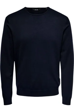 Only & Sons Heren, Truien, Blauw, Maat: 2XL Viscose