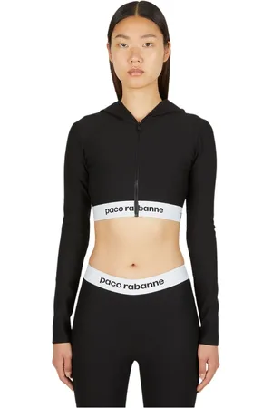 Paco rabanne Dames, Sweatshirts & Hoodies, Zwart, Maat: S Jersey